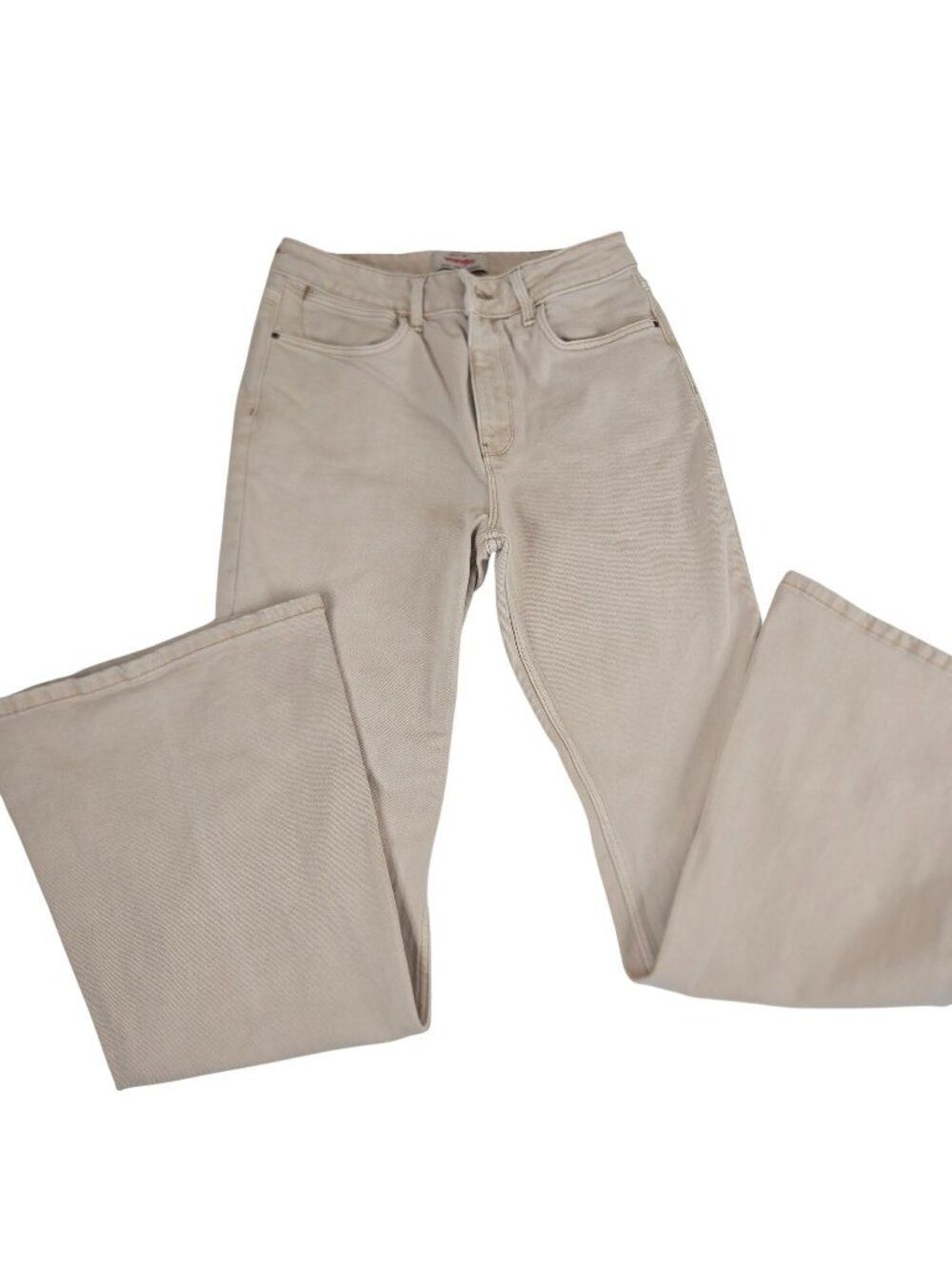 Wrangler Beige Womens 8 High Rise Fierce Flare Jeans Beige Cowgirl